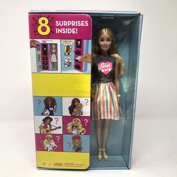Barbie Surprise Careers Closet with Doll & Mystery Accessories, Blonde (New) - Picture 1 of 9